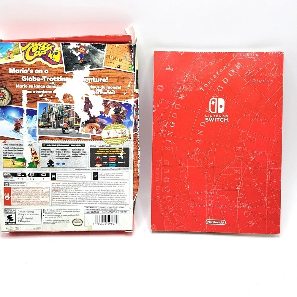 Super Mario Odyssey Nintendo‎ Switch OEM Box With Bonus Travelers Guide No Game